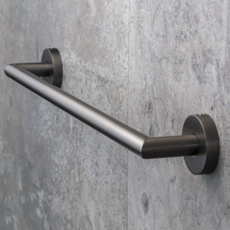 X-ROUND GUN METAL držák ručníků 450mm, gun metal