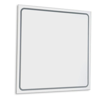SET koupelnová skříňka CIRASA 70cm s umyvadlem a LED zrcadlem, 3x zásuvka, dub alabama