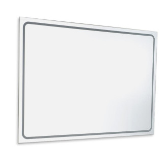 SET koupelnová skříňka CIRASA 100cm s umyvadlem a LED zrcadlem, 2x zásuvka, dub alabama