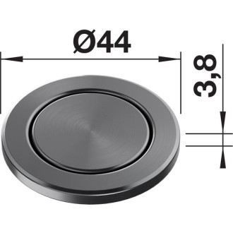 Blanco Reco Push Control III, satin dark steel