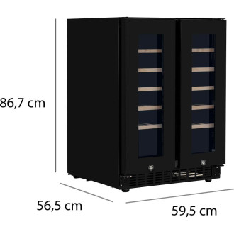 Dvouzónová vinotéka Philco PW40GDC