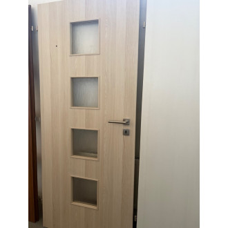 VÝSTAVNÍ KUS- SOLID P8 80 LEVÉ  dveřní křídlo 3D CPL,Lyon,L1,kůra čirá