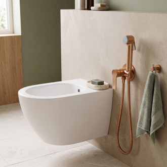 Podomítková bidetová baterie Rea Argus Brush Copper
