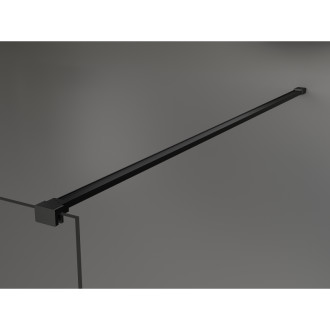 Mexen Kioto Sprchová zástěna 140 x 200 cm, hnědá 8 mm, černá - 800-140-101-70-32