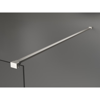 Mexen Kioto Sprchová zástěna 80 x 200 cm, bronz 8 mm, kartáčovaný nikl - 800-080-101-97-32