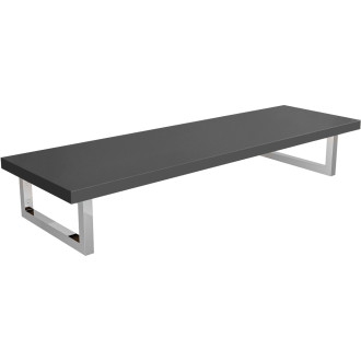CERANO - Deska pod umyvadlo Navira Pro + 2 konzole pod desku - antracitová - 100x3,6x46 cm