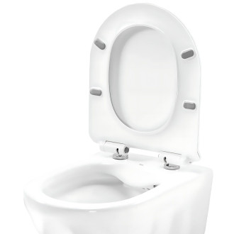 Sada závěsná WC mísa REA Gustavo Rimless + umyvadlo na desku Maya