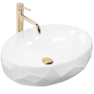 Sada závěsná WC mísa REA Gustavo Rimless + umyvadlo na desku Maya
