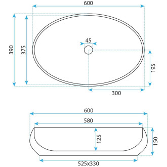 Sada závěsná WC mísa REA Gustavo Rimless + umyvadlo na desku Maya
