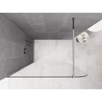 Mexen Kioto-P Sprchová zástěna 110 x 200 cm, 8 mm průhledná, chrom - 800-110-101-01-00-P