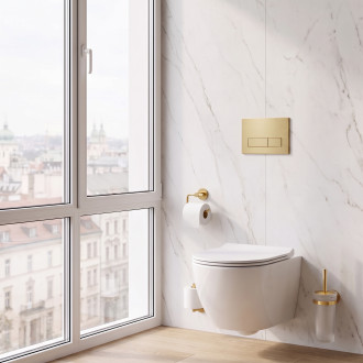 Toaletní WC kartáč, skleněný