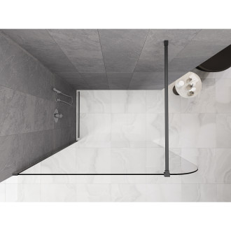 Mexen Kioto-P Sprchová zástěna 70 x 200 cm, průhledná 8 mm, stříbrná - 800-070-101-95-00-P