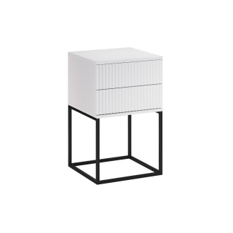 Comad SPELLO WHITE 61-40-2S Noční stolek 40 cm 2 zásuvky