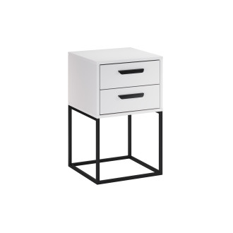 Comad NAVELLO WHITE 61-40-2S Noční stolek 40 cm 2 zásuvky