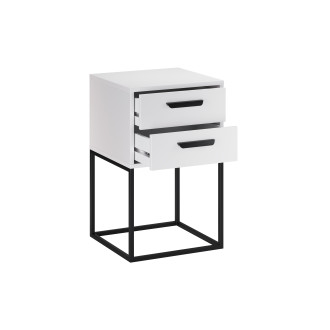 Comad NAVELLO WHITE 61-40-2S Noční stolek 40 cm 2 zásuvky