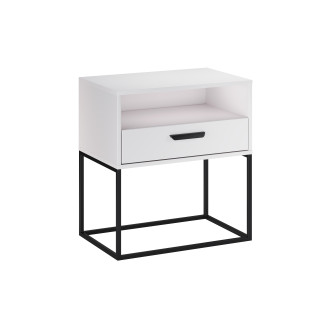 Comad NAVELLO WHITE 61-60-1S1O Noční stolek 60 cm 1 zásuvka
