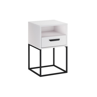 Comad NAVELLO WHITE 61-40-1S1O Noční stolek 40 cm 1 zásuvka