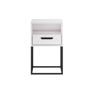 Comad NAVELLO WHITE 61-40-1S1O Noční stolek 40 cm 1 zásuvka