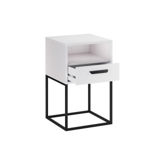 Comad NAVELLO WHITE 61-40-1S1O Noční stolek 40 cm 1 zásuvka
