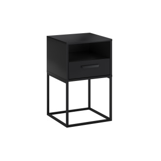 Comad NAVELLO BLACK 61-40-1S1O Noční stolek 40 cm 1 zásuvka