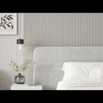 Mexen Strio 02 drážkované nástěnné lišty 280 x 14,5 cm (2 ks), taupe - S120-280-02-313