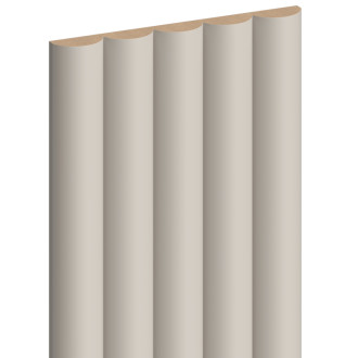 Mexen Strio 02 drážkované nástěnné lišty 280 x 14,5 cm (2 ks), taupe - S120-280-02-313