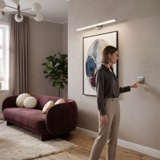 Rea Svítilna nad zrcadlo LED 60cm - chrom OSW-08435