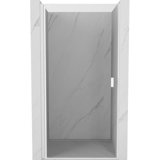Sprchové dveře Mexen Mist-B s otočnými dveřmi 60 cm, průhledné, bílé - 8A2-060-000-20-00