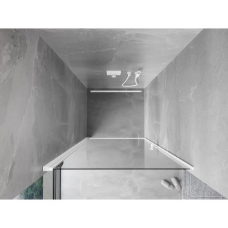 Sprchové dveře Mexen Mist-B s otočnými dveřmi 80 cm, průhledné, bílé - 8A2-080-000-20-00