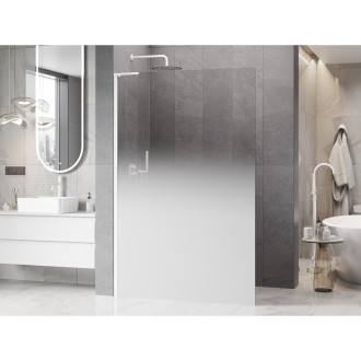 Mexen Kioto L Sprchová zástěna 90 x 200 cm, ombre bílá 8 mm, bílá - 800-090-103-20-86