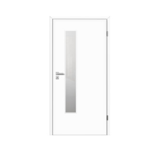 PRÜM Standard dveřní křídlo Standard  LEVÉ 2/LA-S TOUCH WHITE  850/1985 ,DQ,sklo mat.