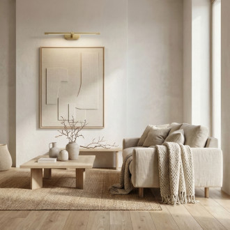 Koupelnové nástěnné LED svítidlo APP1892-1W 40 cm BRUSH GOLD