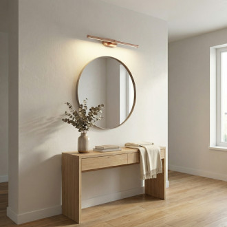 Koupelnové nástěnné LED svítidlo APP1895-1W 40 cm BRUSH COPPER
