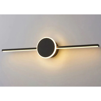 Rea Kulatá svítilna nad zrcadlo LED 40cm - černá OSW-07880