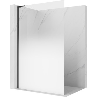 Mexen Kioto L Sprchová zástěna 100 x 200 cm, ombré bílá 8 mm, černá - 800-100-103-70-86