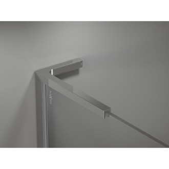 Mexen Kioto L Sprchová zástěna 70 x 200 cm, ombre černá 8 mm, chrom - 800-070-103-01-76