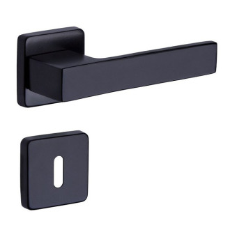 ROSTEX Dveřní kování RAVENA/H čtvercové s čepy BB černé DESIGN/H