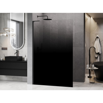 Mexen Kioto L Sprchová zástěna 80 x 200 cm, ombre černá 8 mm, černá - 800-080-103-70-76