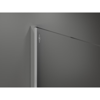 Mexen Kioto+ Sprchová zástěna s poličkou 140 x 200 cm, bronz 8 mm, chrom - 800-140-121-01-32