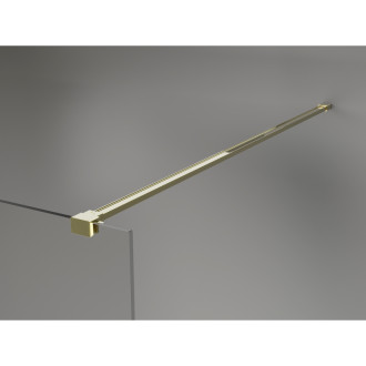 Mexen Kioto+ Sprchová zástěna s poličkou 140 x 200 cm, bronz 8 mm, zlatá - 800-140-121-50-32