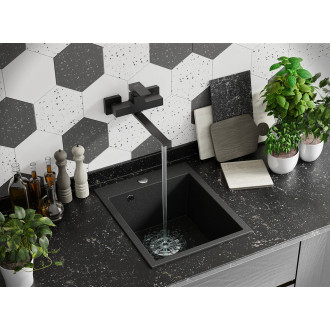 Kvadrato - wall-mounted sink mixer
