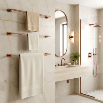 Koupelnový věšák Til 101 Brush Copper