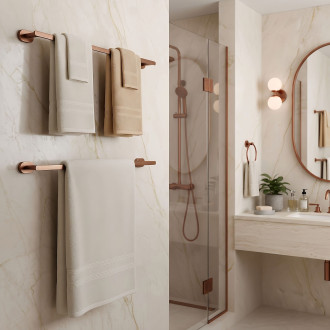 Koupelnový věšák Til 101 Brush Copper