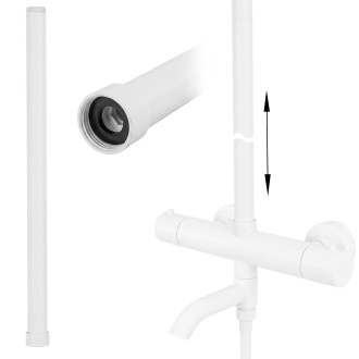 Prodloužení pro vanovou/sprchovou soupravu white 50cm