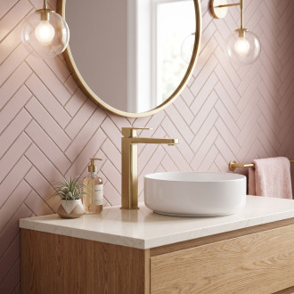 REA Koupelnová baterie Arlo Brush Gold REA-B0977