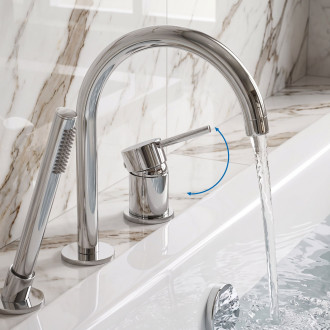 Rea Lungo Chrome 3otvorová Vanová Baterie REA-B2262