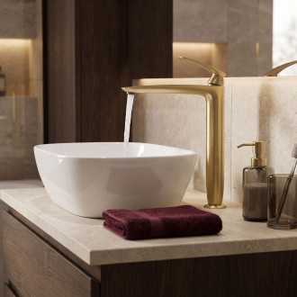Umyvadlová baterie PREMIUM REA Como Brush Gold High