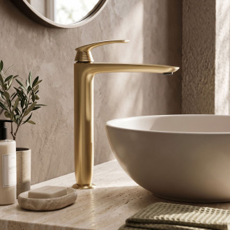Umyvadlová baterie PREMIUM REA Como Brush Gold High