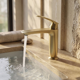 Umyvadlová baterie PREMIUM REA Como Brush Gold Low