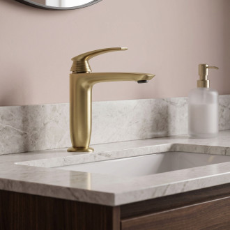 Umyvadlová baterie PREMIUM REA Como Brush Gold Low